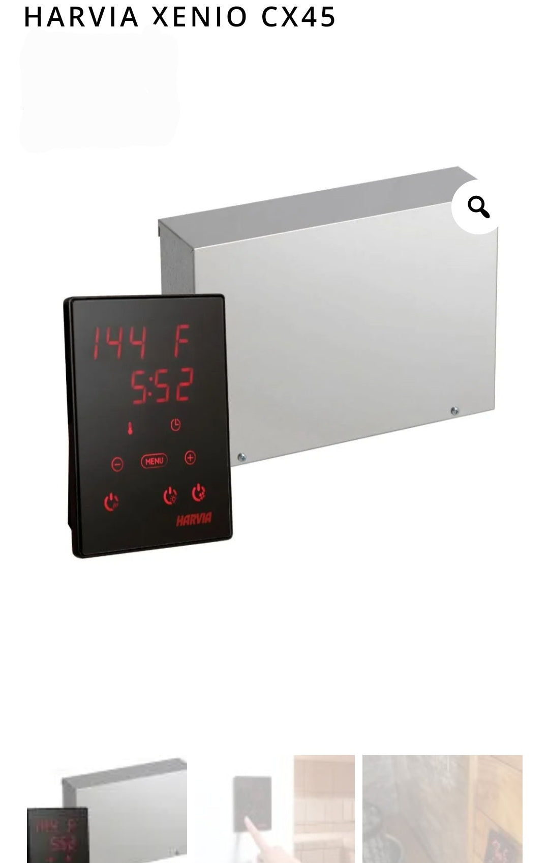Harvia Cilindro PC90E electric sauna heater