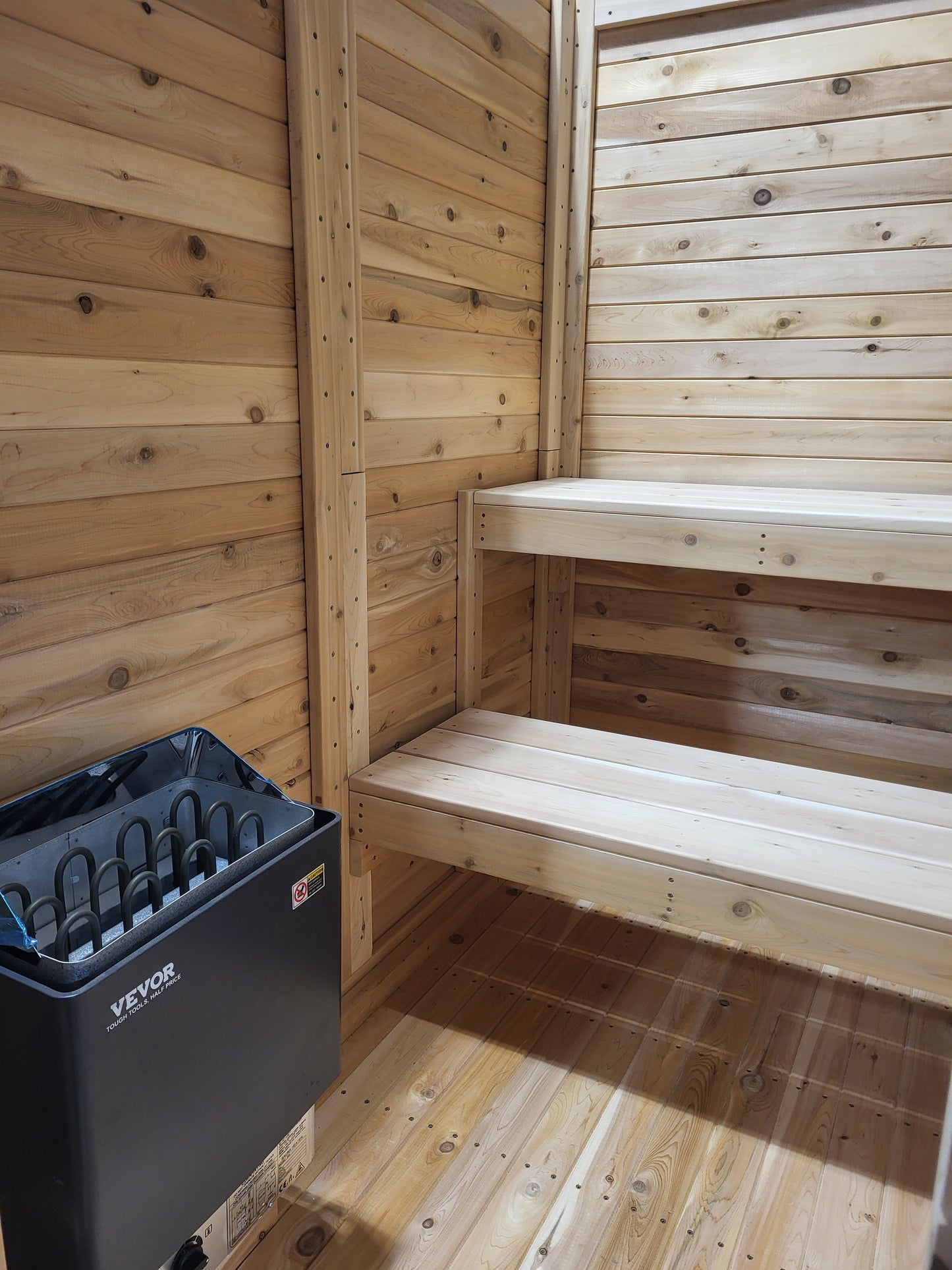 4' × 6' indoor sauna kit