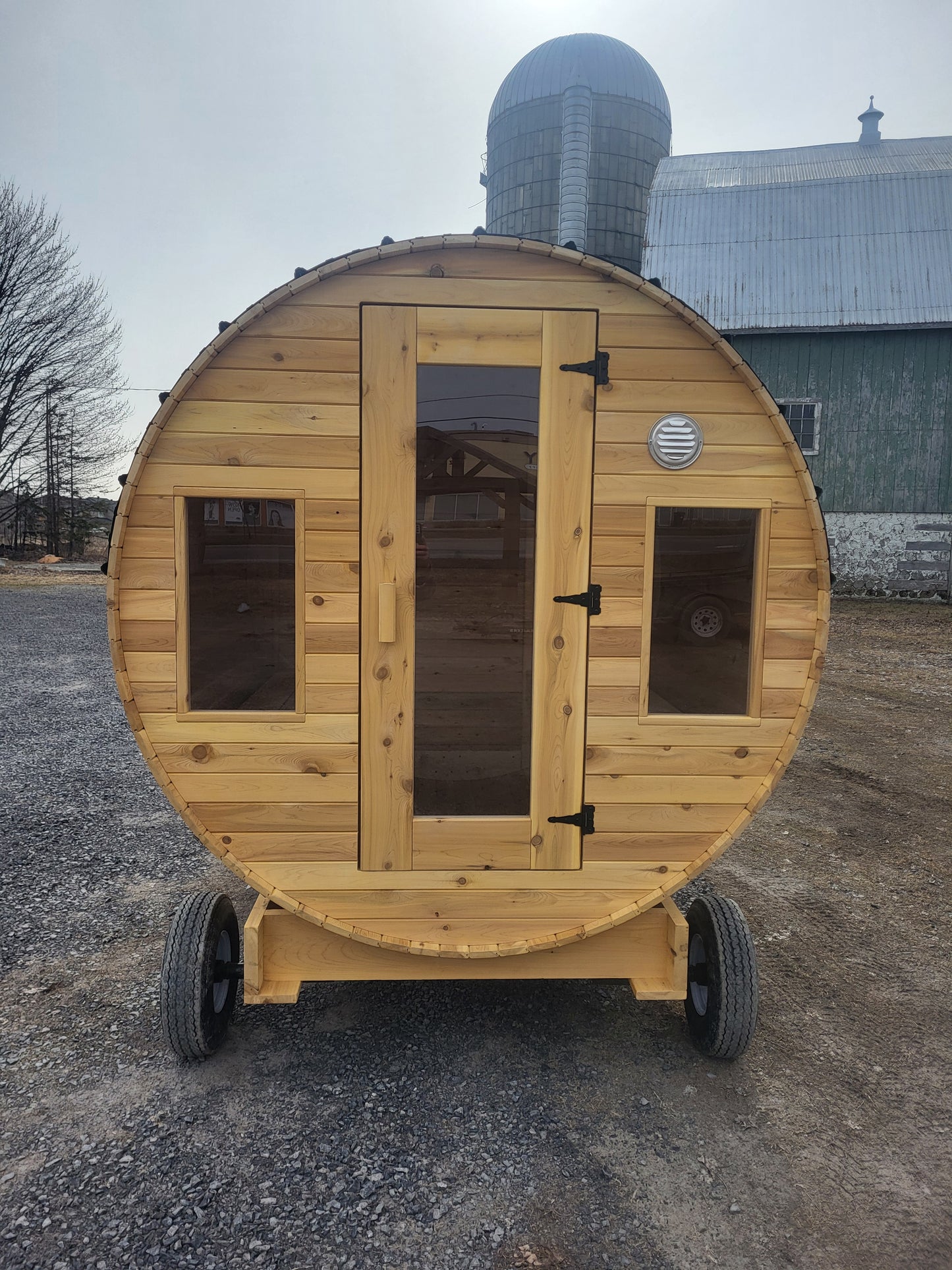 6' sauna - Front view model